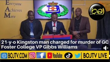 21 year old Kingston Man charged with mnrder of GC Foster VP Gibbs Williams