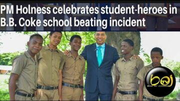 Andrew Holness commends male students Heroes of B.B. Coke High School in St Elizabeth