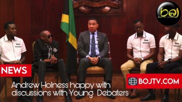 Andrew Holness happy with discussions with Young Debaters