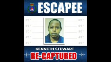 Another prisoner who escaped from the St. Elizabeth lock-up in June this year was recaptured