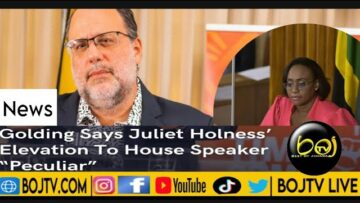 Mark Golding concerned about Andrew Holness being PM & his wife Speaker of the House