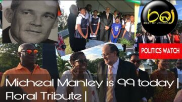 Micheal Manley is 99 today | The Right Honourable Michael Norman Manley ON OM OCC | Floral Tribute