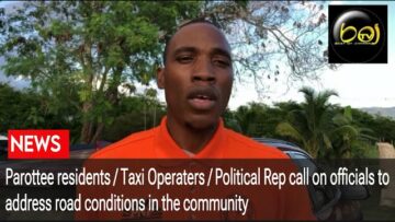 Parottee residents  / Political Rep call on officials to address road conditions in the community